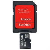 Cartão de Memória Sandisk Micro SD Classe 4 + Adaptador - 8G